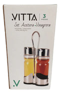 Alcuza Aceitero Limón Vinagre De Acero Inoxidable Vitta