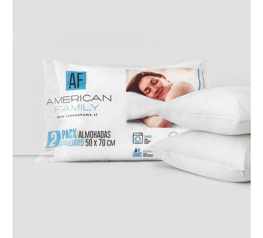 Almohadas American family Cannon Pack 2 Almohadas De 50x70