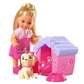 MUÑECA EVI LOVE CON PERRITO Y CASITA