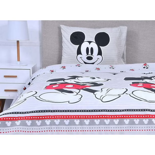 Cubrecama Nordico niña nilño Mickey gris