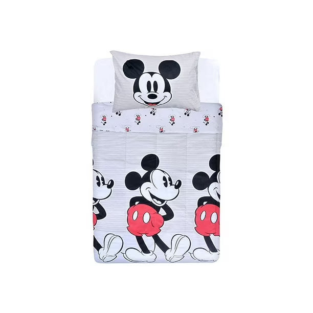 Cubrecama Nordico niña nilño Mickey gris
