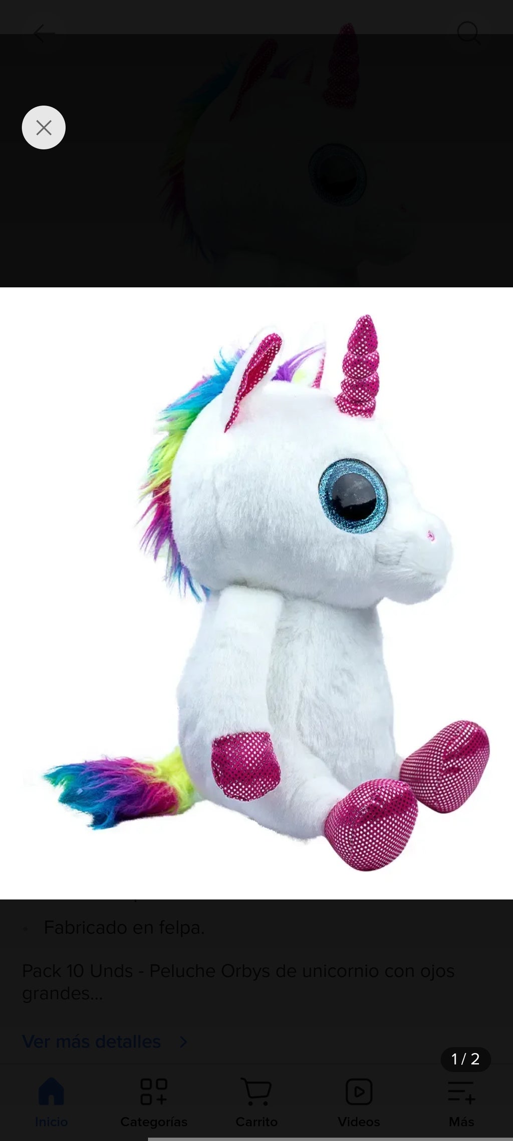 Peluche orbis marca happydays